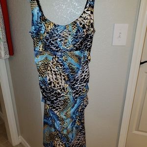 Sangria brand ruched cocktail/party dress